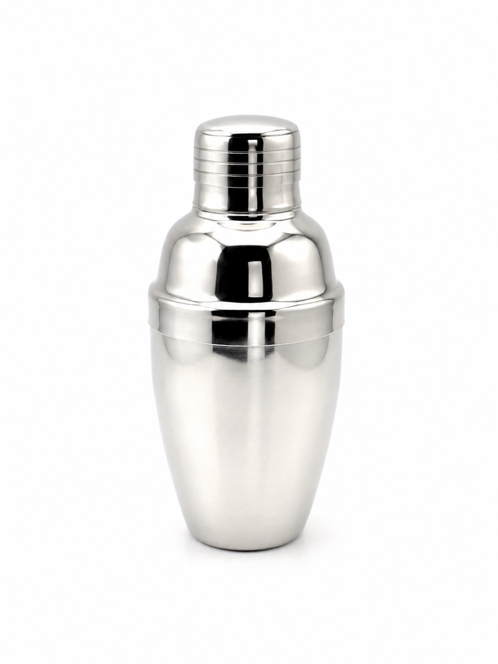 Stainless Steel 3 Piece Mirror Finish Small Cocktail Shaker 5.5" Home Bar NEW